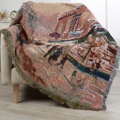 Thomas Kinkade Holiday Woven Tapestry Throw Best