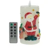 Unmatched 6" 3D Flame Santa Candle Outlet