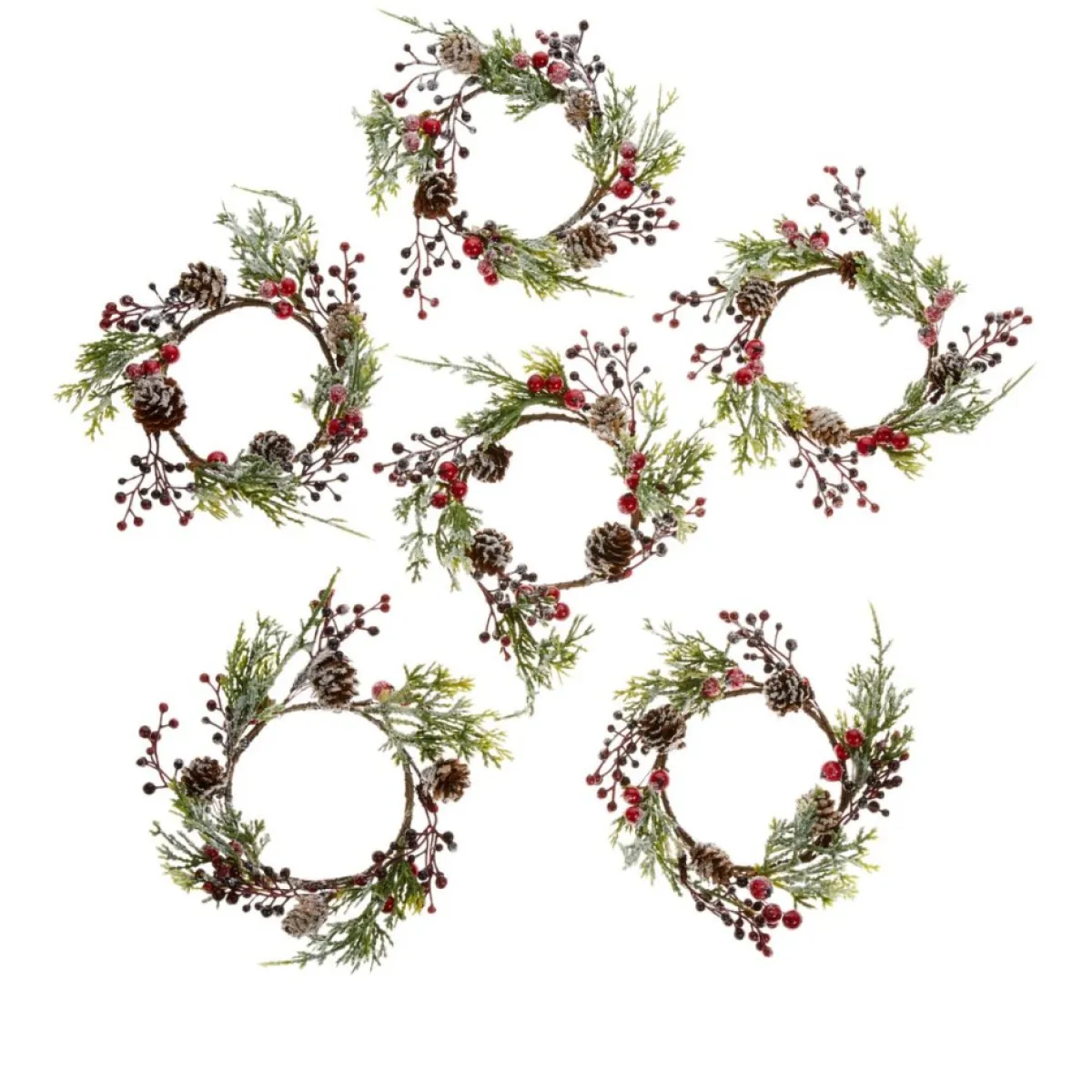 Unmatched Holiday Candle Rings - Set Of 6 Online