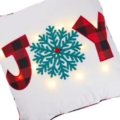 Warm & Cozy 18" X 18" Led Light Up Joy Pillow Hot