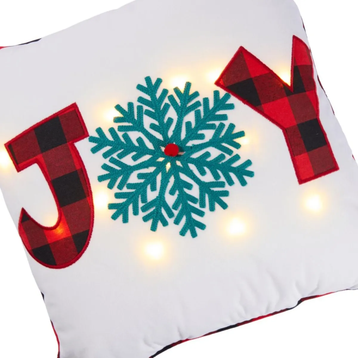 Warm & Cozy 18" X 18" Led Light Up Joy Pillow Hot