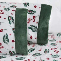 Warm & Cozy Glitter Hem Plush Sheet Set With Extra Pillowcases Best