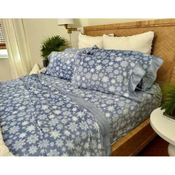 Warm & Cozy Glitter Hem Plush Sheet Set With Extra Pillowcases Best