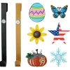 Wind & Weather Wind And Weather Metal Interchangeable Wreath Hanger W/6 Seasonal Icons Best