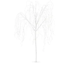 Winter Lane 7' Color Changing Willow Tree White