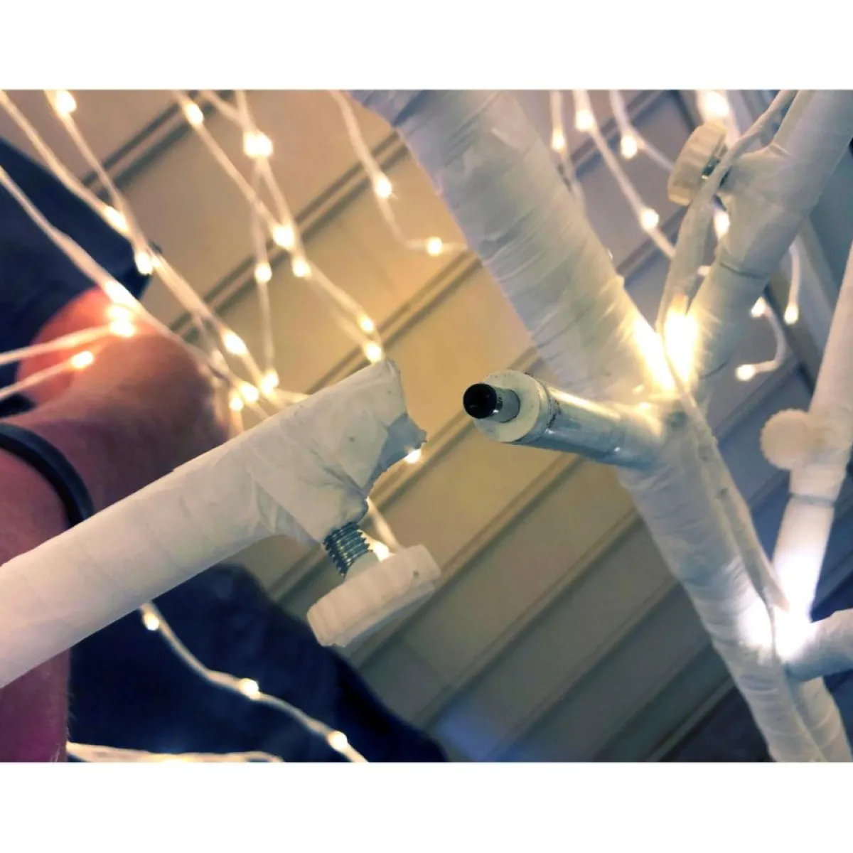 Winter Lane 7' Color Changing Willow Tree White