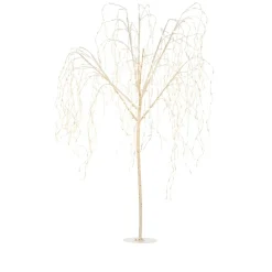 Winter Lane 7' Color Changing Willow Tree White