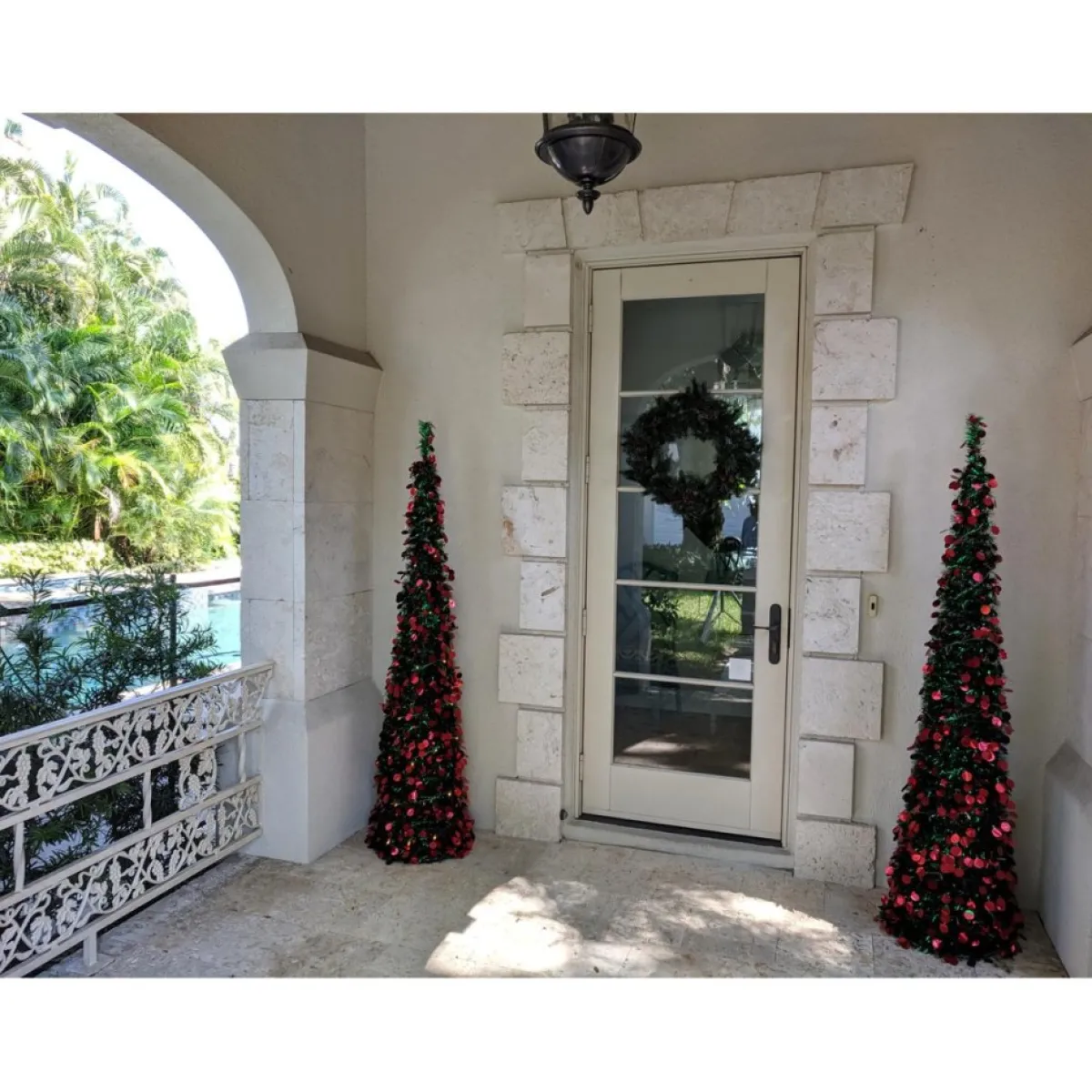 Winter Lane 6' Illuminated Slim Pop-Up Holiday Tree