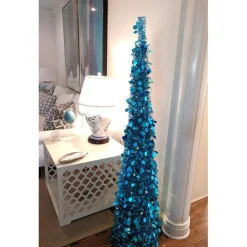 Winter Lane 6' Illuminated Slim Pop-Up Holiday Tree