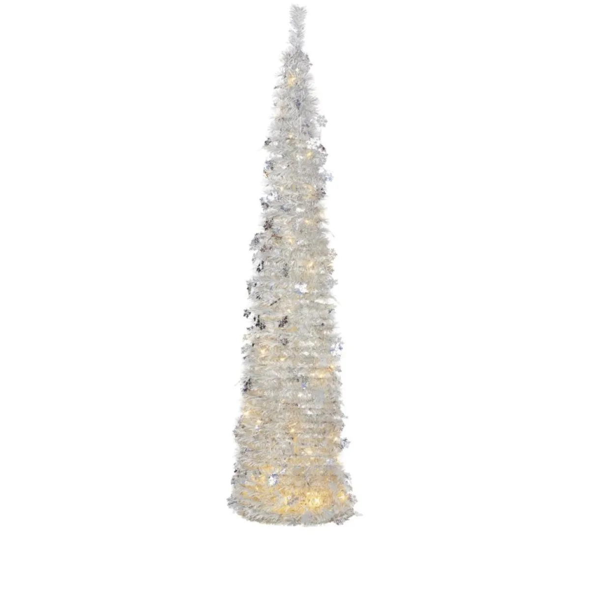 Winter Lane 6' Illuminated Slim Pop-Up Holiday Tree