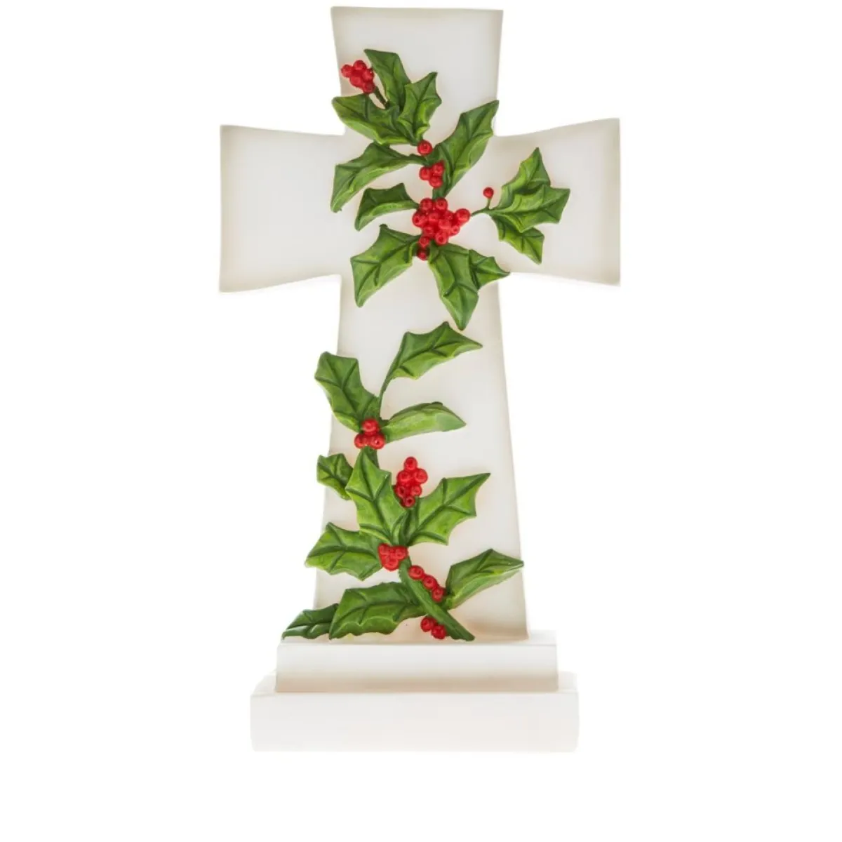 Winter Lane 12" Illuminated Holiday Cross With 6-Hour Timer Best