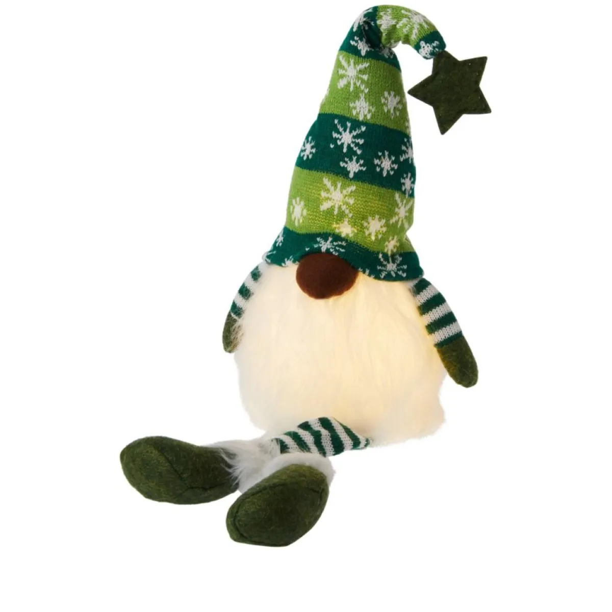 Winter Lane 27" Lighted Gnome Shelf Sitters Discount