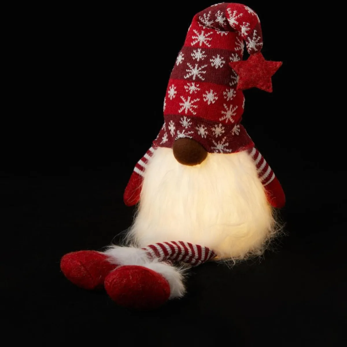 Winter Lane 27" Lighted Gnome Shelf Sitters Discount