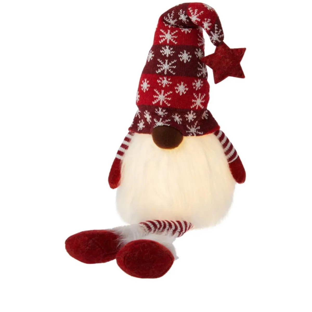 Winter Lane 27" Lighted Gnome Shelf Sitters Discount