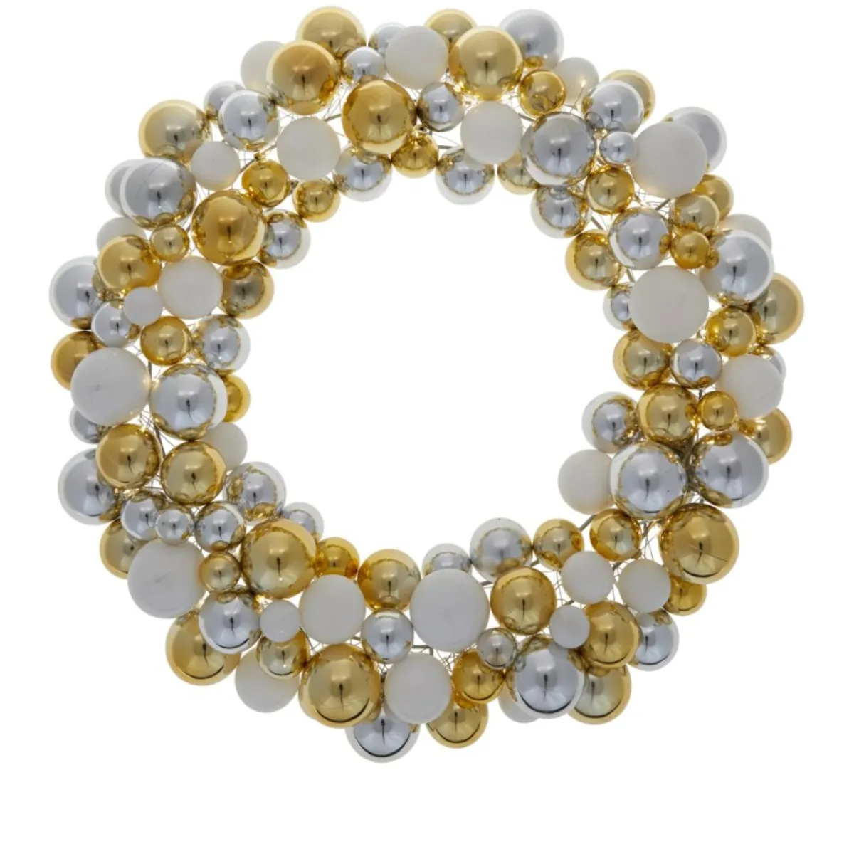 Winter Lane 24" Lighted 60-Led Ornament Wreath With 6-Hour Timer Blue Sale