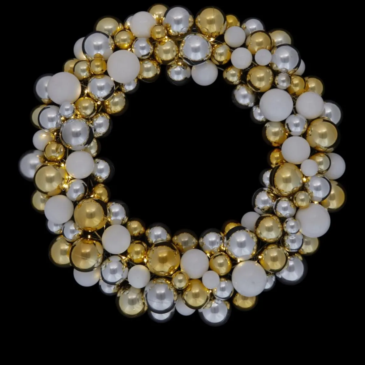 Winter Lane 24" Lighted 60-Led Ornament Wreath With 6-Hour Timer Blue Sale