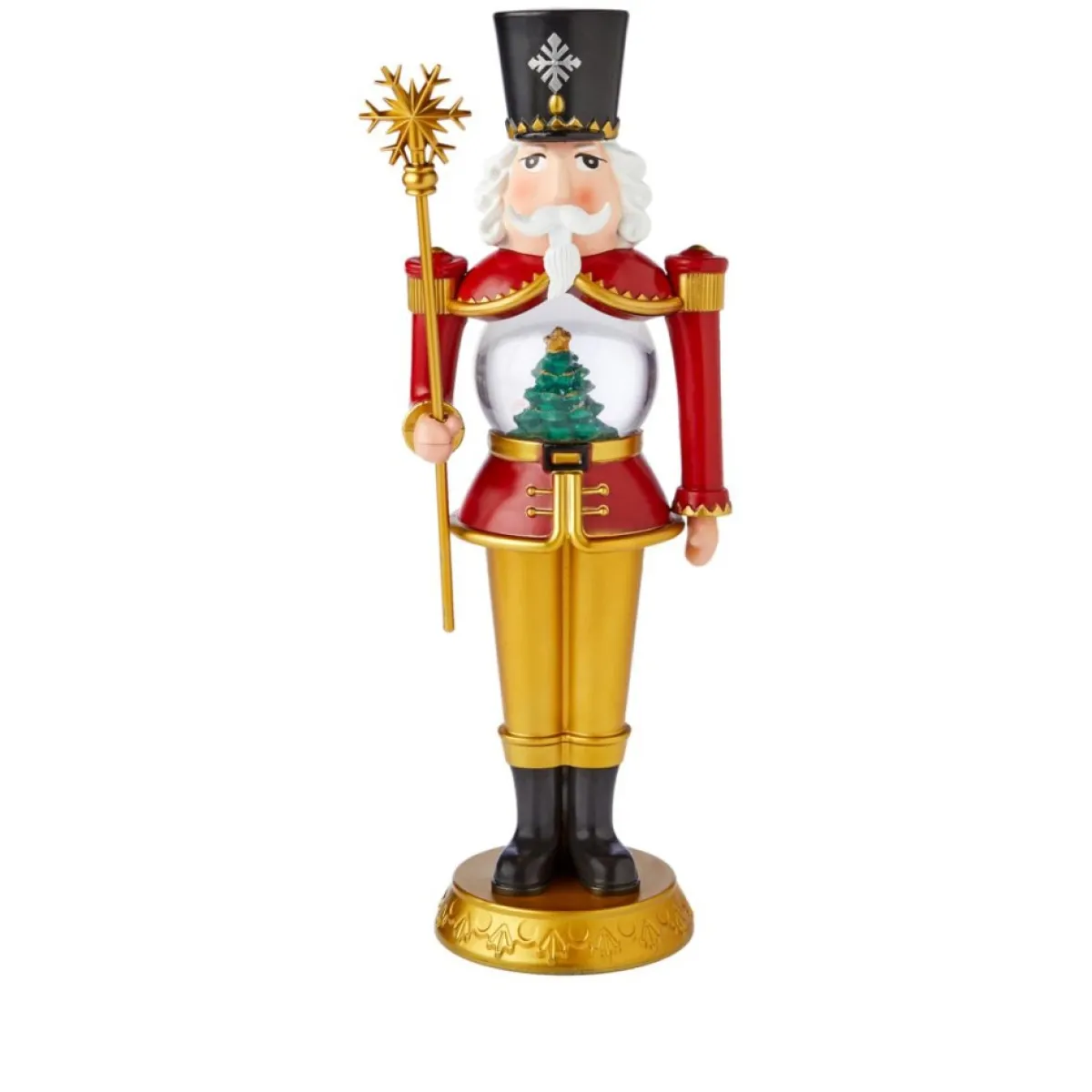 Winter Lane 13" Toy Soldier With Lit Water Globe Best