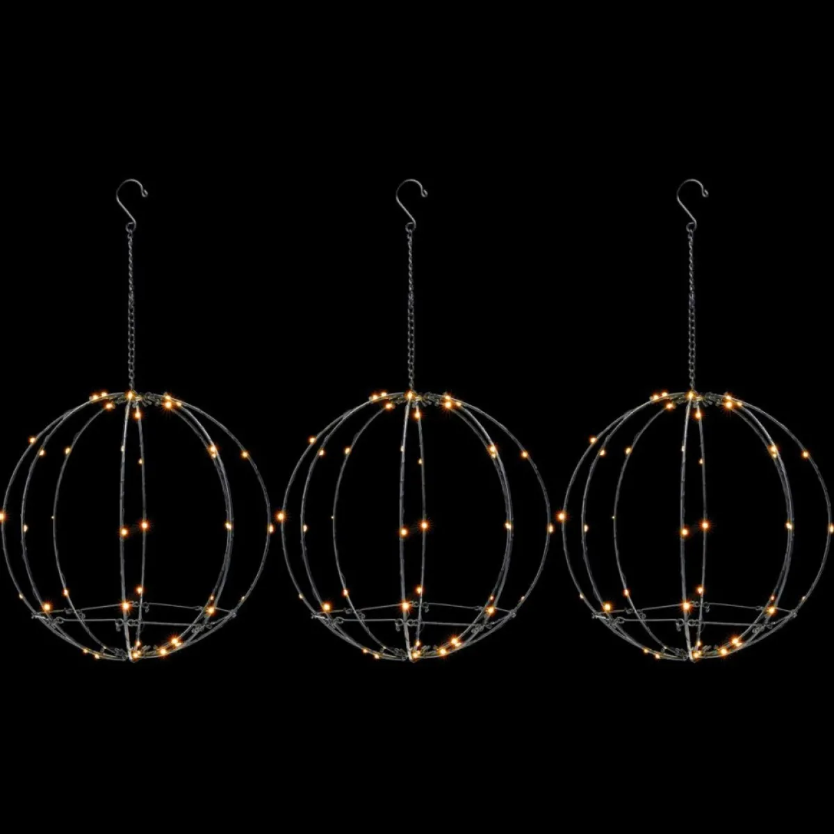 Winter Lane Collapsible Led Illuminated Spheres - Set Of 3 Clearance