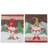 Winter Lane Illuminated Holiday Gnomes Canvas - 2-Pack Hot