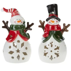 Winter Lane Illuminated Holiday Belly Figures 2-Pack New