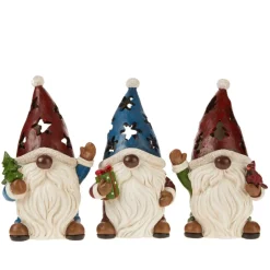 Winter Lane Led Cutout Gnome Figures - Set Of 3 Black Best