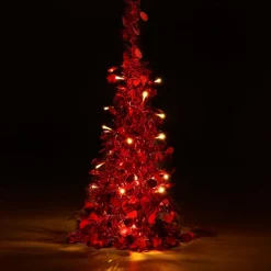 Winter Lane 2-Pack 2' Pop-Up Tinsel Holiday Trees Hot