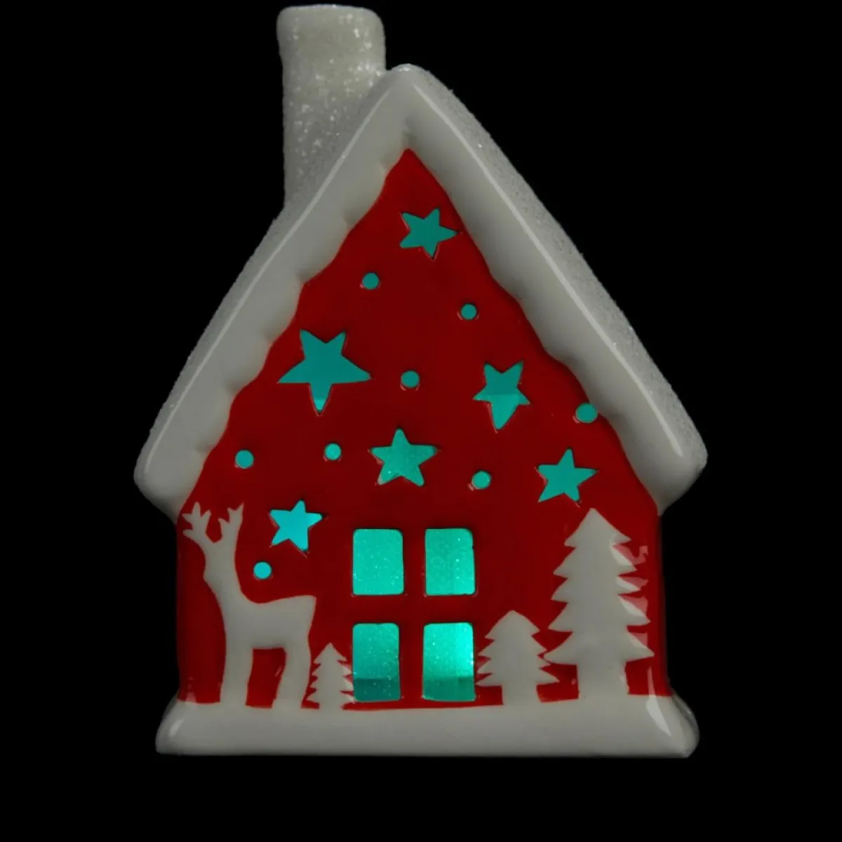 Winter Lane 2-Pack Handpainted 2-In-1 Removable House Stocking Holders