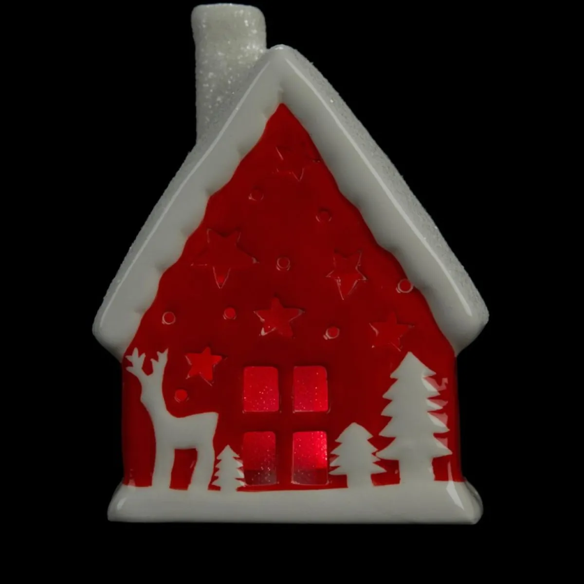 Winter Lane 2-Pack Handpainted 2-In-1 Removable House Stocking Holders