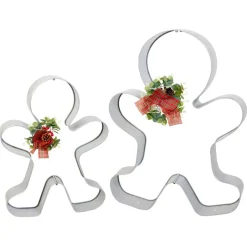 Winter Lane Set Of 2 Cookie Cutter Decorations With Led Corsages Outlet