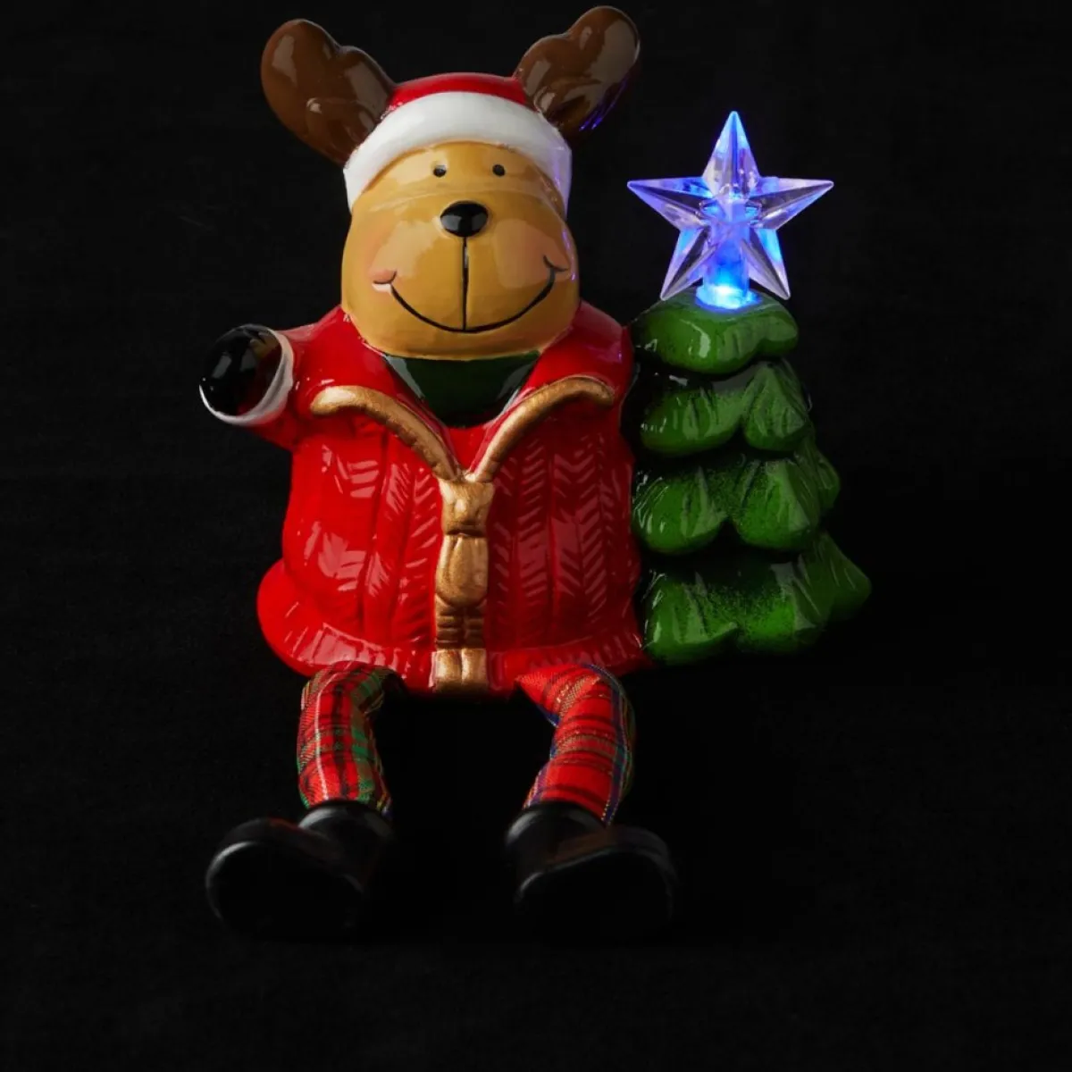 Winter Lane Set Of 3 Illuminated Dangle Sitters Best