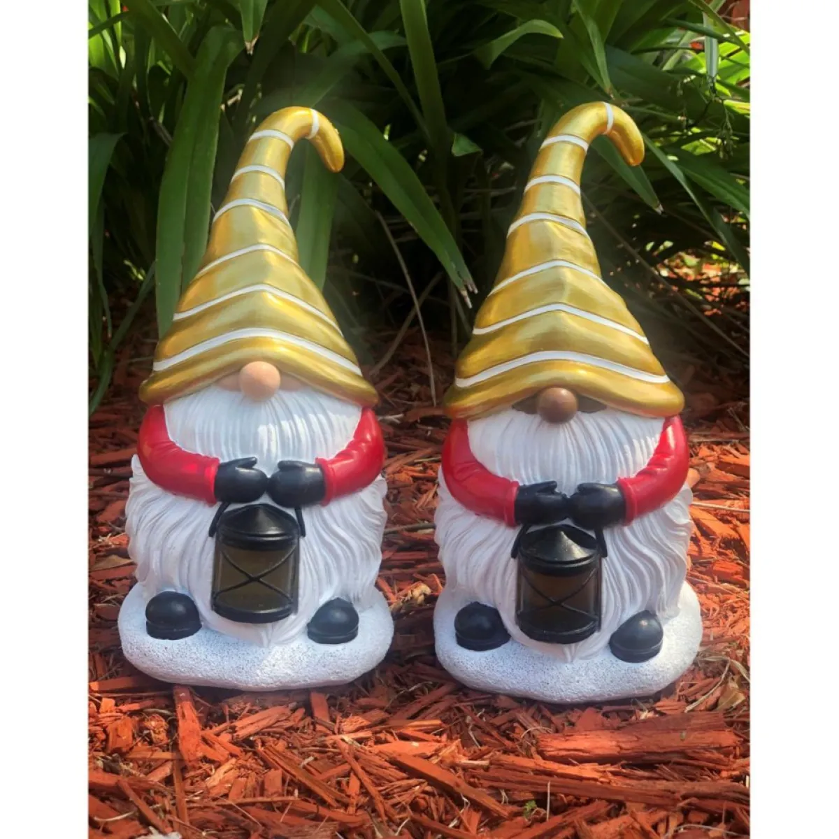 Winter Lane Set Of 3 Led Holiday Gnomes With 4-Hour Timers Online