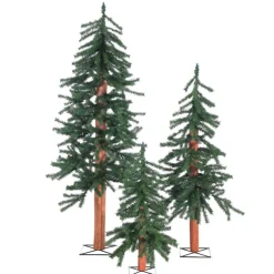 Gerson Winter Lane Unlit Alpine Trees (Set Of 3) New