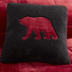 Woolrich Alton 3-Piece Red/Black Plush To Sherpa Twin Comforter Set Discount